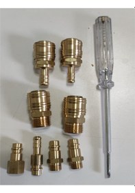 Resim Hava Jakı 8-mm ve Hava Jakı 1/2 erkek Gövde Kompresörler 