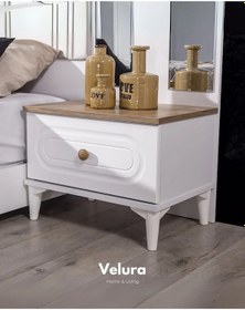 Resim Bohem Modern Çekmeceli Komodin Koyu Gri 