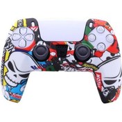 Resim Kuru Kafa Desenli Playstation 5 Ps5 Kol Kılıfı Dualshock 5 Kılı 