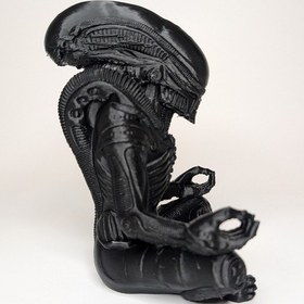 Resim Uzaylı Heykeli 14 Cm Hediyelik Minimal Masaüstü Ev Dekorasyon Objeleri 