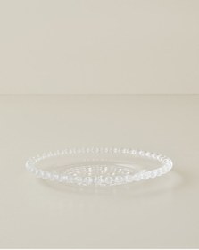 Resim English Home Bubbles Cam Pasta Tabağı 19 Cm Şeffaf Şeffaf 