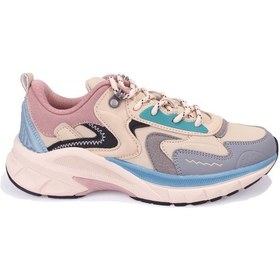 Resim Jump 30866 Bej Pembe Ortopedik Ortopedik Günlük Kadın Spor Ayakkabı Pembe 