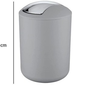 Resim 2'li Gri, Çöp Kovası 6,4 Litre Ve 2 Litre - Brasil Model 