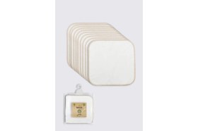 Resim Renas Store Organik 28X28 10'lu Penye Mendil 90101 Ekru 