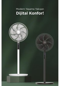 Resim Torima SF-02 Ayaklı 16'' 60 W 3 Kademe 7 Pervaneli Kumandalı Vantilatör 