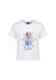 Resim Ljkfrozen Ljk-frozen Gl Frozen-1 Beyaz Kız Çocuk Kısa Kol T-shirt 