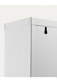 Resim İkili 2'li Metal Ayakkabılık Premium Beyaz Beyaz 