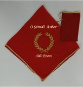 Resim moms and babies Kırmızı Şifon Çelenk O Şimdi Asker Gold Nakış İşlemeli Kına - Damat - Asker Omuz Şalı Atkı İsme Özel 