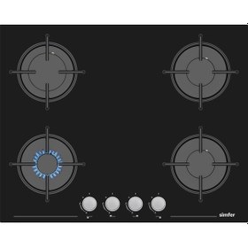 Resim Simfer Multi Turbo Dijital 7381 + 3653 2'li Ankastre Set Siyah 
