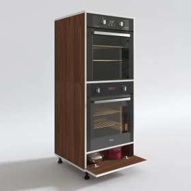 Resim Kenzlife fırın dolabı halime cvz 145*60*56 mutfak kapaklı ayaklı banyo kiler ofis 