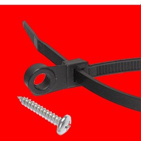 Resim Montaj Delikli Kablo Bağı Plastik Cırt Kelepçe 4 X 205 Siyah 200 Adet 