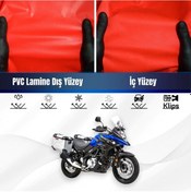 Resim Trıumph Tıger 900 Rally Motosiklet Brandası Su Geçirmez Branda Kırmızı Branda Motor Branda Xxl 
