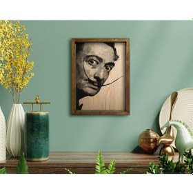 Resim Bk Home Salvador Dali Tasarımlı Doğal Masif Ahşap Çerçeveli Tablo (551055403) 