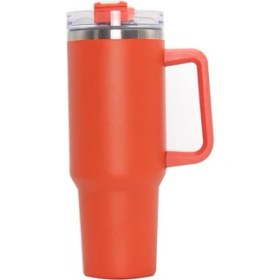 Resim Shun Shop Leopar Baskı Büyük Kapasite 304 Paslanmaz Çelik Saman Vakum Kupası 40OZ T -Araba Kupası (Yurt Dışından) 