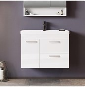 Resim Orka Nova 80 Cm Mdf Beyaz Banyo Dolabı Alt Modül Ve Lavabo 