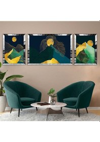 Resim Modern Çizim Soyut Desen Pleksi Kenar Mdf Tablo 