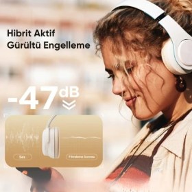 Resim Soundpeats Space Pro Bluetooth 5.4 Kablosuz Kulaküstü Kulaklık - 151 Saat Kullanım Süresi - Anc Özellikli 