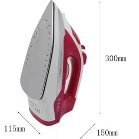 Resim K-Yonlineticaret Seramik Tabanlı Kırmızı 2200 Watt Şok Buharlı Ütü 