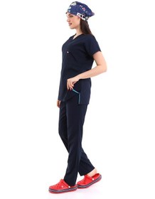 Resim Bflex Unisex Likralı Yarasa Kol Takım - 6402 Lacivert-6910 6402 Lacivert Soft 
