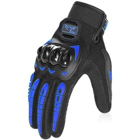 Resim Koruyucu Donanım Dokunmatik Ekran Motosiklet Eldiven Mavi 