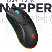Resim Rampage SMX-R53 Snapper USB Siyah 7200 Dpi Rgb Aydınlatmalı Gaming Oyuncu Mouse 