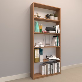 Resim ALİNA SUNTALAM KİTAPLIK ( 80 x 180 cm ) BAMBU ( PARLAK ) 