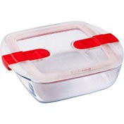 Resim Pyrex Dikdörtgen Saklama Kabı Mikrodalga 1 L 