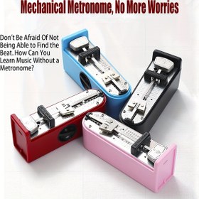 Resim Gitar, Keman & Piyano için Mekanik Metronom - Hassas Ritim Vuruş Aksesuarı 