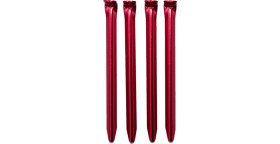 Resim Alpinist Alüminyum 6061 Çadır Kazığı 18 cm Kırmızı 4'lü 