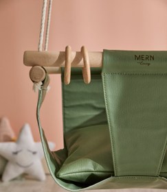 Resim Deri Bebek Salıncağı - Yeşil 