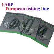 Resim 1 adet Karp Balıkçılığı Önceden Bağlanmış Lider Hattı - Alüminyum Alaşımlı, Siyah, Avrupa Tarzı Karp Balıkçılığı İçin, Çoklu Bileşenli Temel Balıkçılık Aksesuarı | Sophisticated Rig | Alüminyum Alaşımlı Rig 
