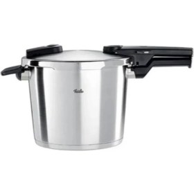 Resim Fissler Vitaquick Premium Düdüklü Tencere 6 Lt Gri Paslanmaz Çelik Tekli Tasarım 