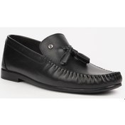 Resim Pierre Cardin 25101 Siyah Erkek Loafer Günlük Deri Ayakkabı Siyah 