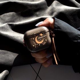 Resim 1 Ay Gezegen Sistemi Evren Basit Yenilik Kişilik Trend Çift Erkek ve Kadın Avrupa ve Amerikan Ay Gezegen Yıldızlı Gökyüzü Yıldızlar, Yarı Şeffaf Siyah Yeşil Mavi, Airpods/2/3/4/pro/pro2 Koruyucu Kılıf için Uygun 