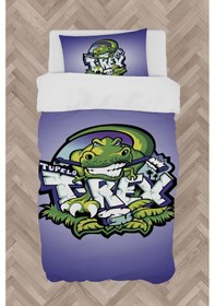 Resim Mekta Home Bebek Ve Çocuk Odası T-rex Desenli Nevresim Takımı 