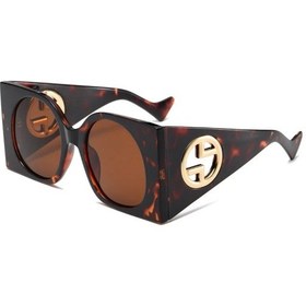 Resim Raccoon Kadın Vintage Büyük Boy Kedi Gözü Güneş Gözlüğü - Moda Ve Şık Tasarımblack51 Gri 