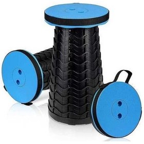 Resim Bloomnest Katlanır Kamp Taburesi A1083 Altın-siyah, Mini Teleskopik Sandalye, 180 Kg Dayanıklılık, Pratik Kamp Ekipmanı Altın - Siyah 