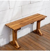 Resim Ahşap Bank Mutfak Bankı Bench 100cm X 30cm 