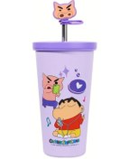 Resim Willowhaven Mor 316 Paslanmaz Çelik Minimalist Matara Sevimli Karakter Çizgi Desen 