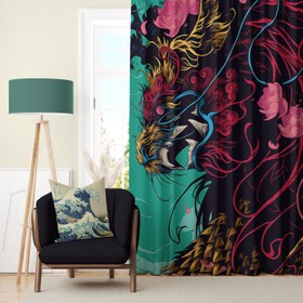 Resim Surreal Dragon Ejderhalı Perde 
