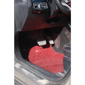 Resim Paspas Takımı Pullu Kırmızı Pullu Deri 