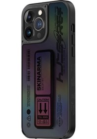 Resim İphone 14 Pro Uyumlu Kılıf Skinarma Standlı Deri Görünümlü Kira Kobai Kapak 