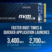 Resim Pny CS2230 2tb 3300/2600 Nvme Pcıe M.2 SSD (M280CS2230-2TB-RB) 