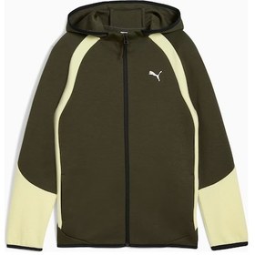 Resim Puma Evostrıpe Full-zip Hoodie Çocuk Sweatshırt 68886370 Haki 