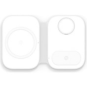 Resim Reedark F20 Manyetik Katlanır 3'lü 15w Hızlı Kablosuz Şarj İstasyonu, Telefon Saat Ve Kulaklıklar İçin 