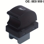 Resim Evrensel Arka Güç Pencere Switch - 8E0959855, 2002-2008 for AUDI A4 B6 B7 RS4 S4 ile Uyumlu, for Audi TT 8J3 için, Seat Exeo için - Oda Elektrikli Kablo, ≤36V İşletim, Pil Gerektirmez 