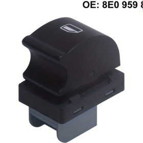 Resim Evrensel Arka Güç Pencere Switch - 8E0959855, 2002-2008 for AUDI A4 B6 B7 RS4 S4 ile Uyumlu, for Audi TT 8J3 için, Seat Exeo için - Oda Elektrikli Kablo, ≤36V İşletim, Pil Gerektirmez 