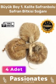 Resim Armoris Deluxe Özel Dikime Hazır Yerli Üretim Büyük Boy 1. Kalite Safranbolu Safran Bitkisi Soğanı - 4 Adet 