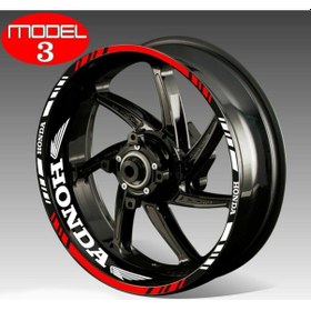 Resim Motosiklet Jant Şeridi Kanatlı Sağ-sol/ön-arka-53 