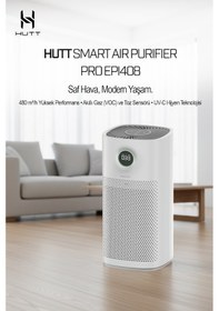 Resim Smart Air Purifier Pro Akıllı Hava Temizleyici Beyaz 